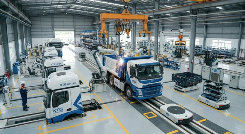 Xuân Thiện Group sẽ sản xuất xe tải và máy công trình chạy điện