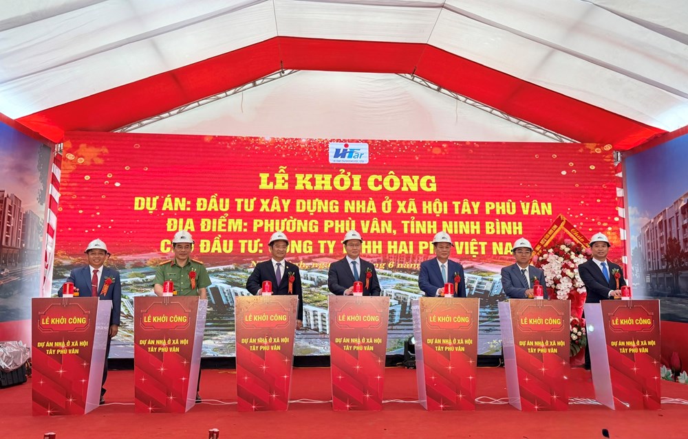Ninh Bình: Khởi công Dự án nhà ở xã hội Tây Phù Vân