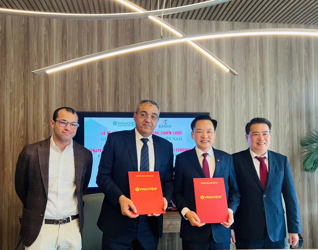 Tập đoàn Hóa chất Việt Nam hợp tác Kayan for International Trade, đảm bảo an ninh nguyên liệu phân bón