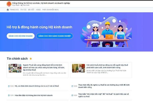 Cổng thông tin hỗ trợ người nộp thuế có tích hợp trợ lý AI