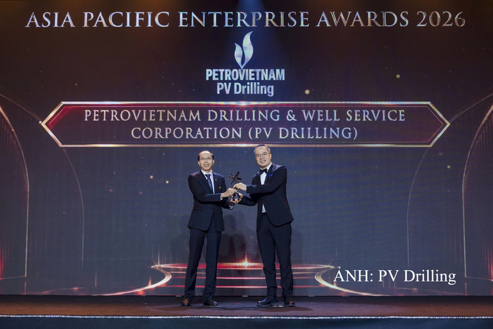 PV Drilling được APEA 2026 vinh danh 'Doanh nghiệp quản trị bền vững và minh bạch'