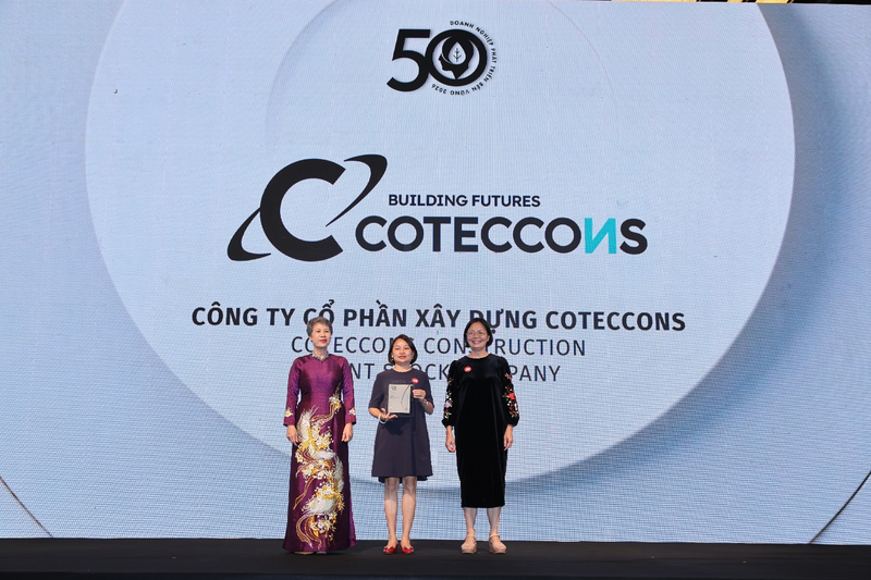 Coteccons tiếp tục được vinh danh top 50 doanh nghiệp bền vững 2026