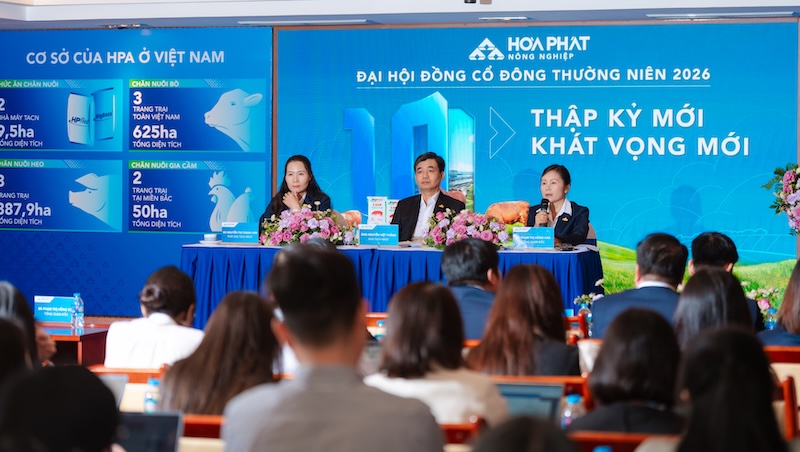 Nông nghiệp Hòa Phát sẽ chi trả 36% cổ tức tiền mặt cho cổ đông trong năm 2026