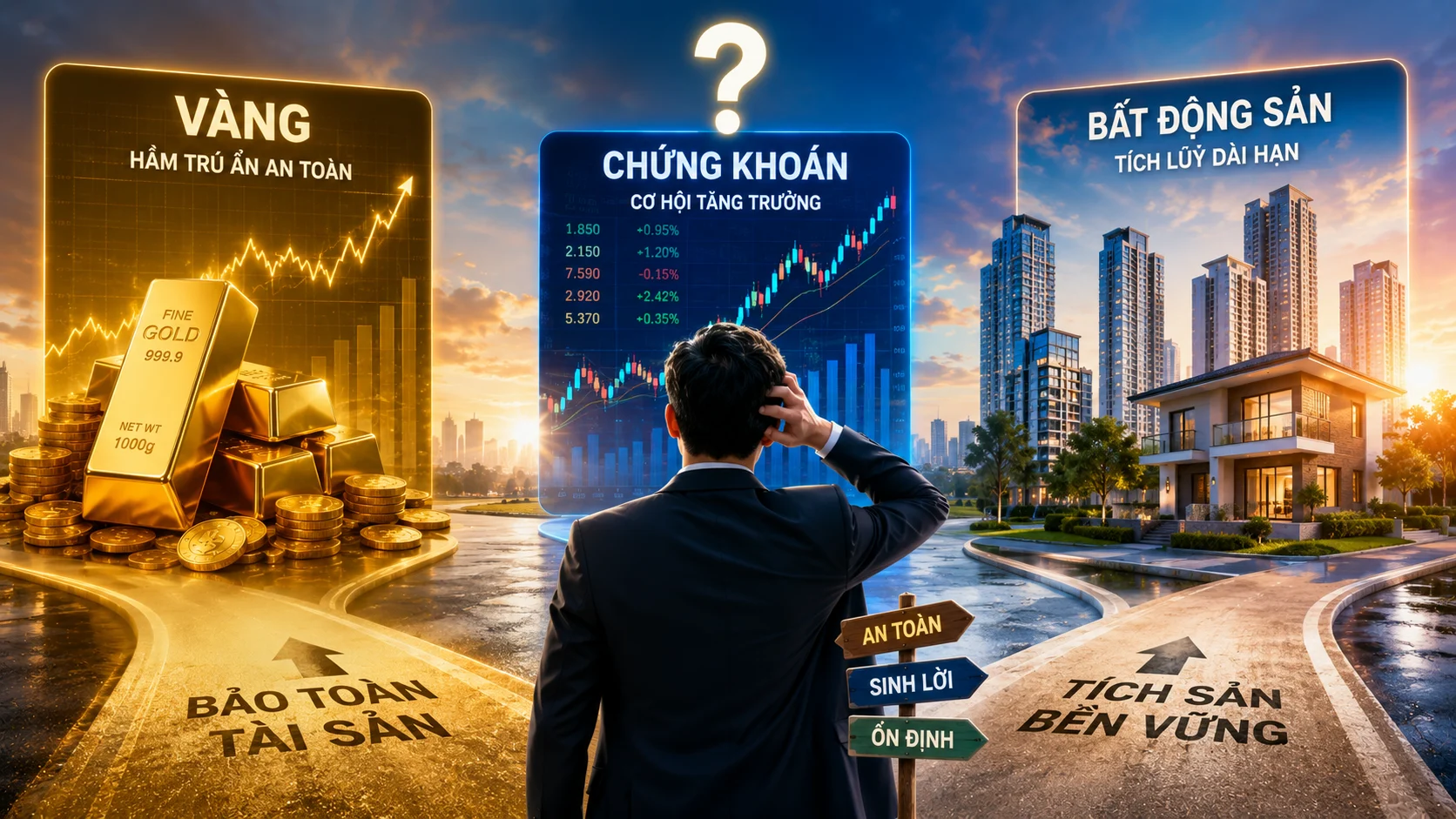 Vàng lập đỉnh, chứng khoán giằng co: Dòng tiền đang tìm gì ở bất động sản?