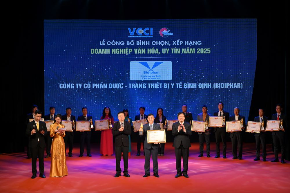 bidiphar-doanh-nghiep-duoc-tieu-bieu-trong-top-20-doanh-nghiep-van-hoa-uy-tin-nam-2025