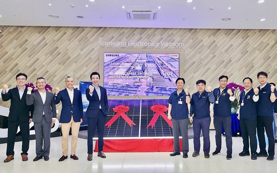 bac-ninh-samsung-electronics-viet-nam-khoi-cong-du-an-nang-luong-mat-troi-ap-mai