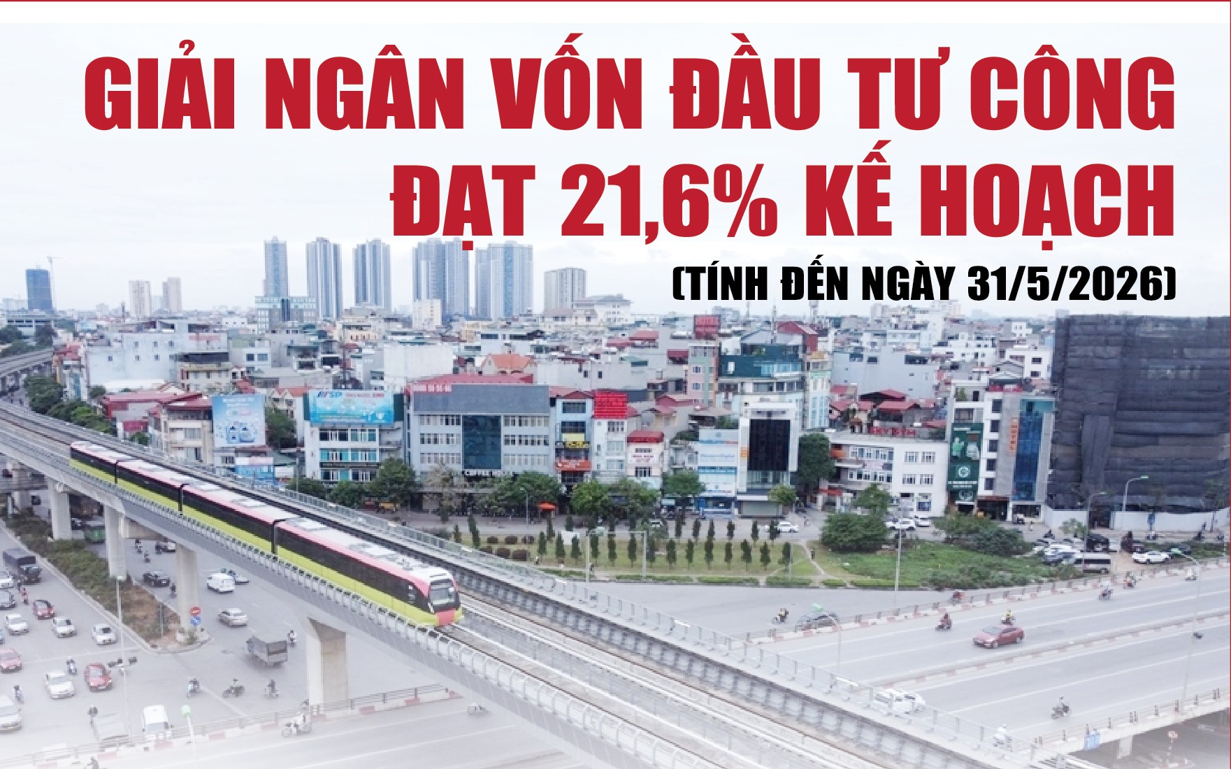 Infographics: Giải ngân vốn đầu tư công 5 tháng đạt 219.358,8 tỷ đồng