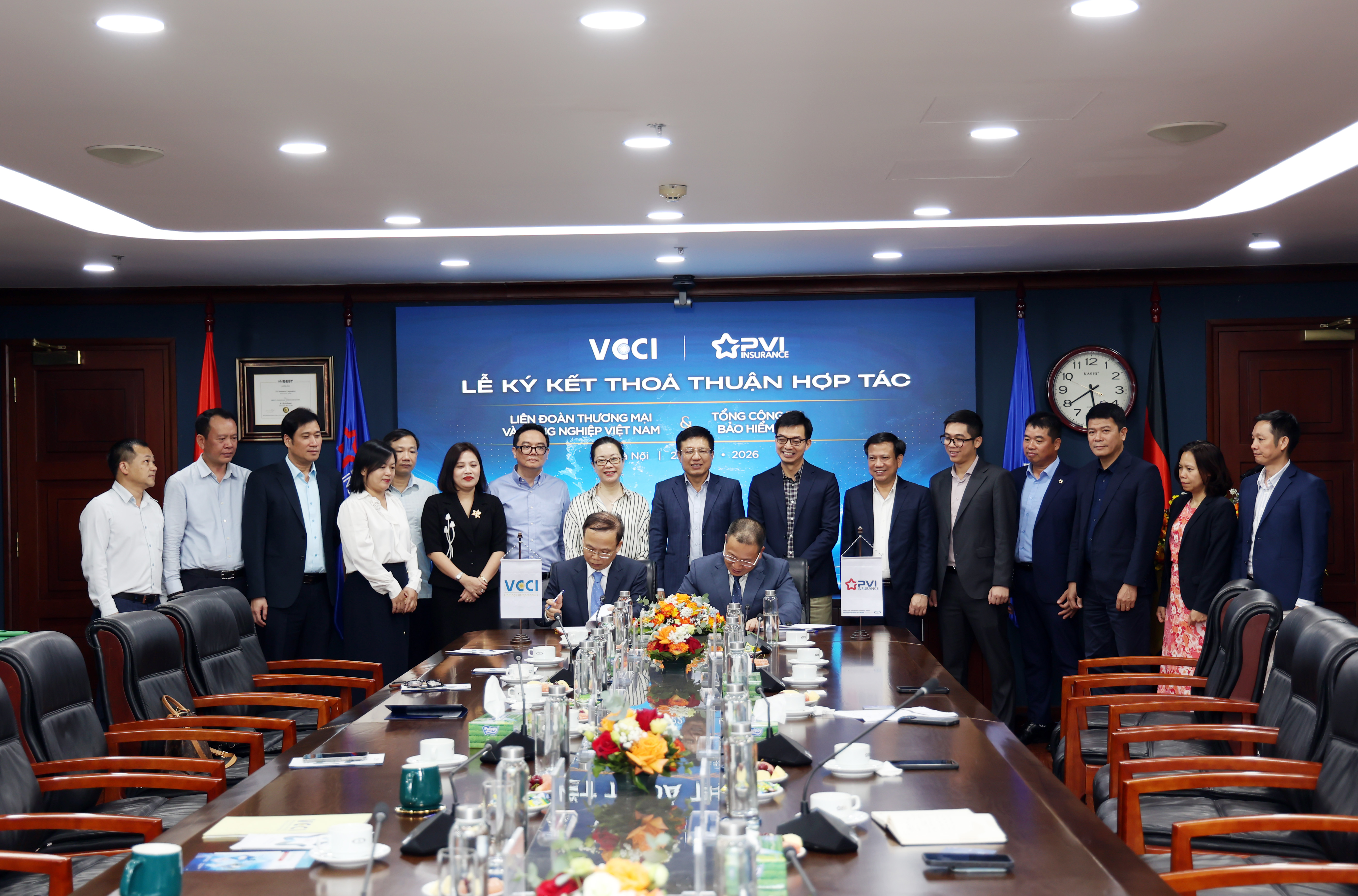 [VCCI - Bảo hiểm PVI] Lễ ký kết thỏa thuận hợp tác 22/5/2026