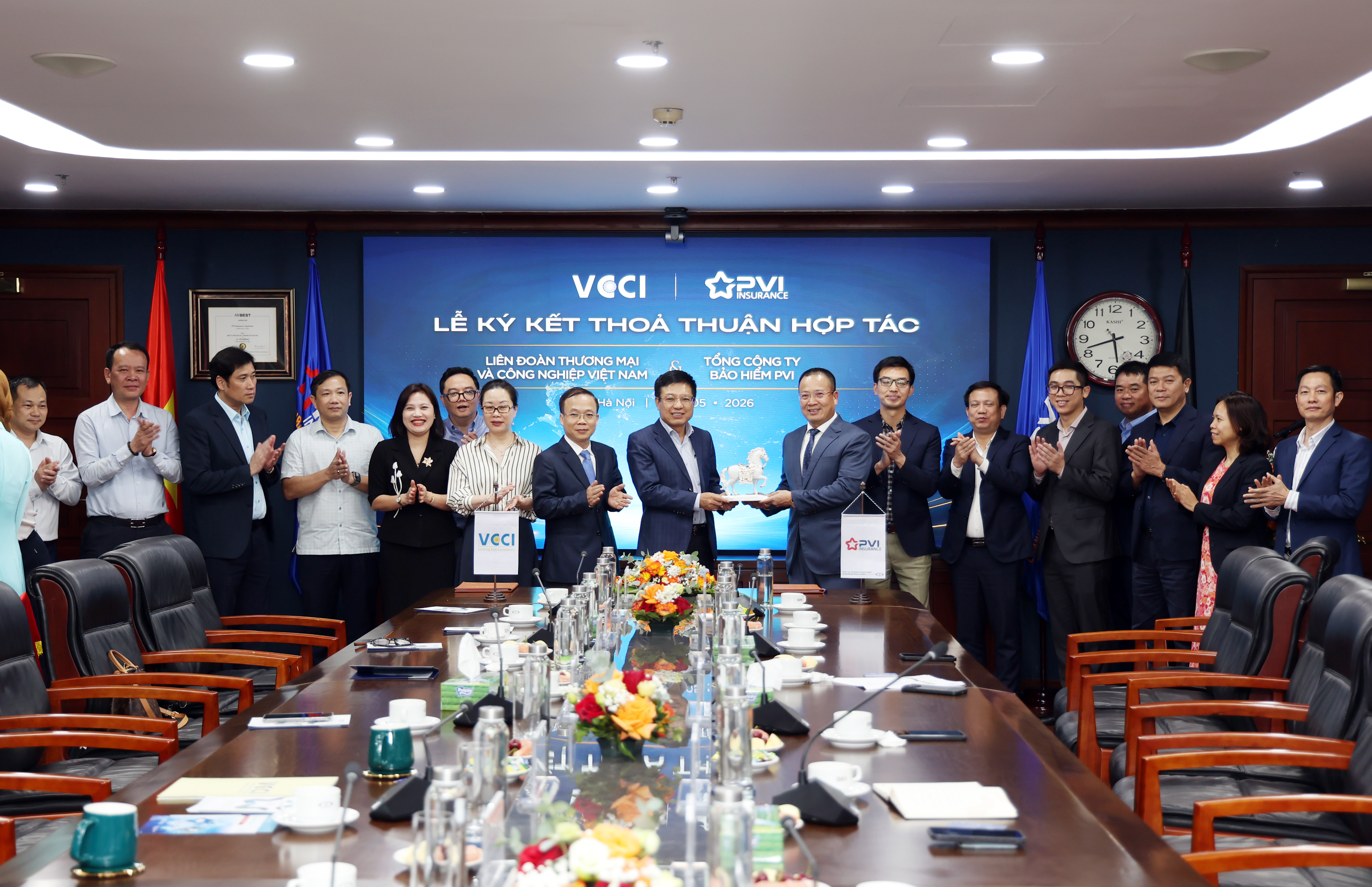 [VCCI - Bảo hiểm PVI] Lễ ký kết thỏa thuận hợp tác 22/5/2026