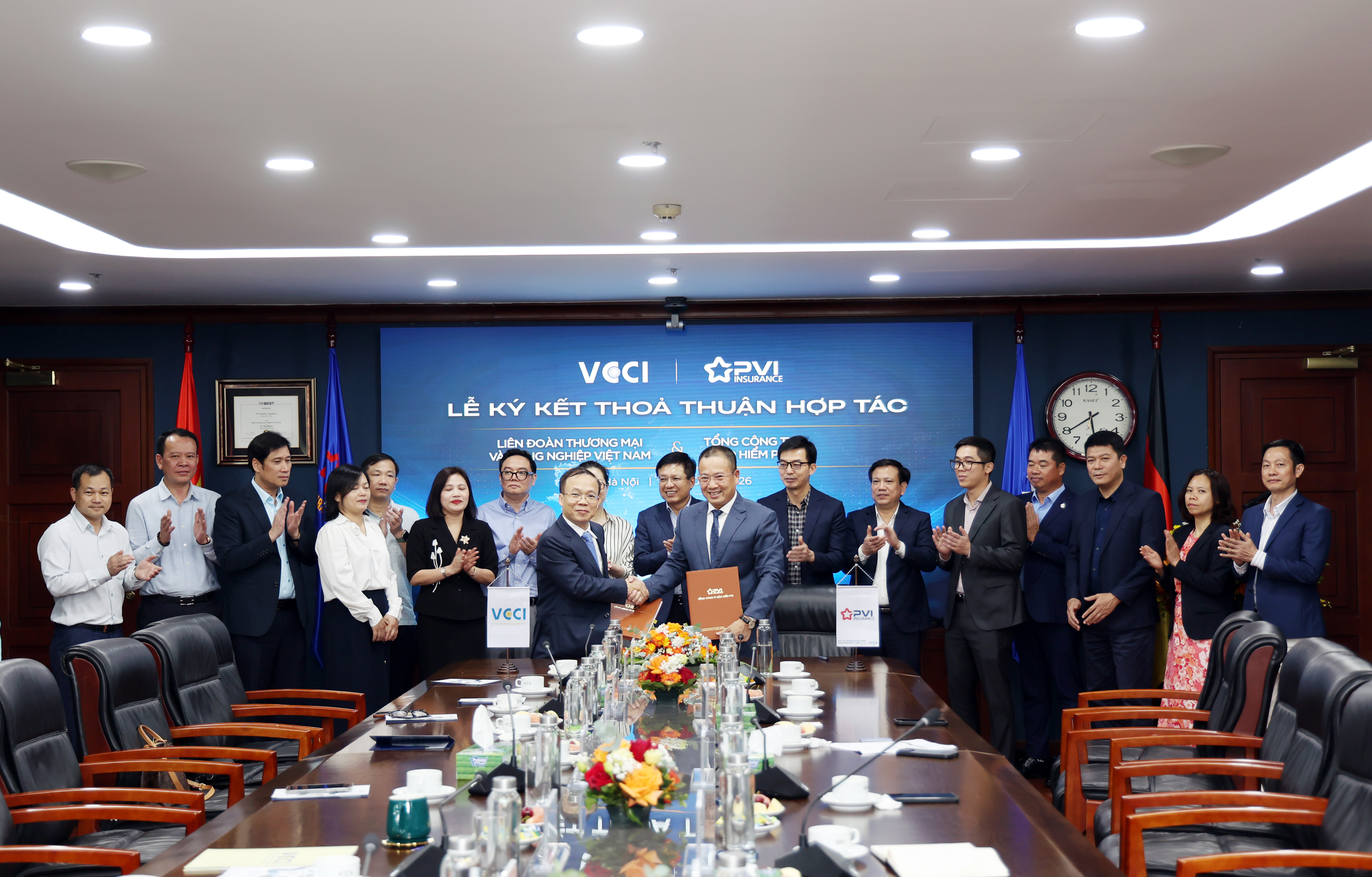 [VCCI - Bảo hiểm PVI] Lễ ký kết thỏa thuận hợp tác 22/5/2026