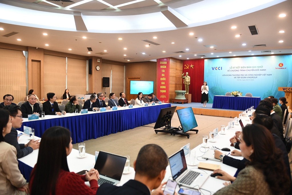 [VCCI - Vingroup] Lễ ký biên bản ghi nhớ hợp tác thúc đẩy chuyển đổi xanh và phát triển bền vững