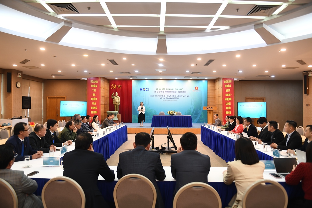[VCCI - Vingroup] Lễ ký biên bản ghi nhớ hợp tác thúc đẩy chuyển đổi xanh và phát triển bền vững