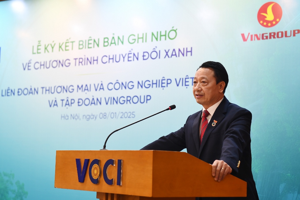 [VCCI - Vingroup] Lễ ký biên bản ghi nhớ hợp tác thúc đẩy chuyển đổi xanh và phát triển bền vững