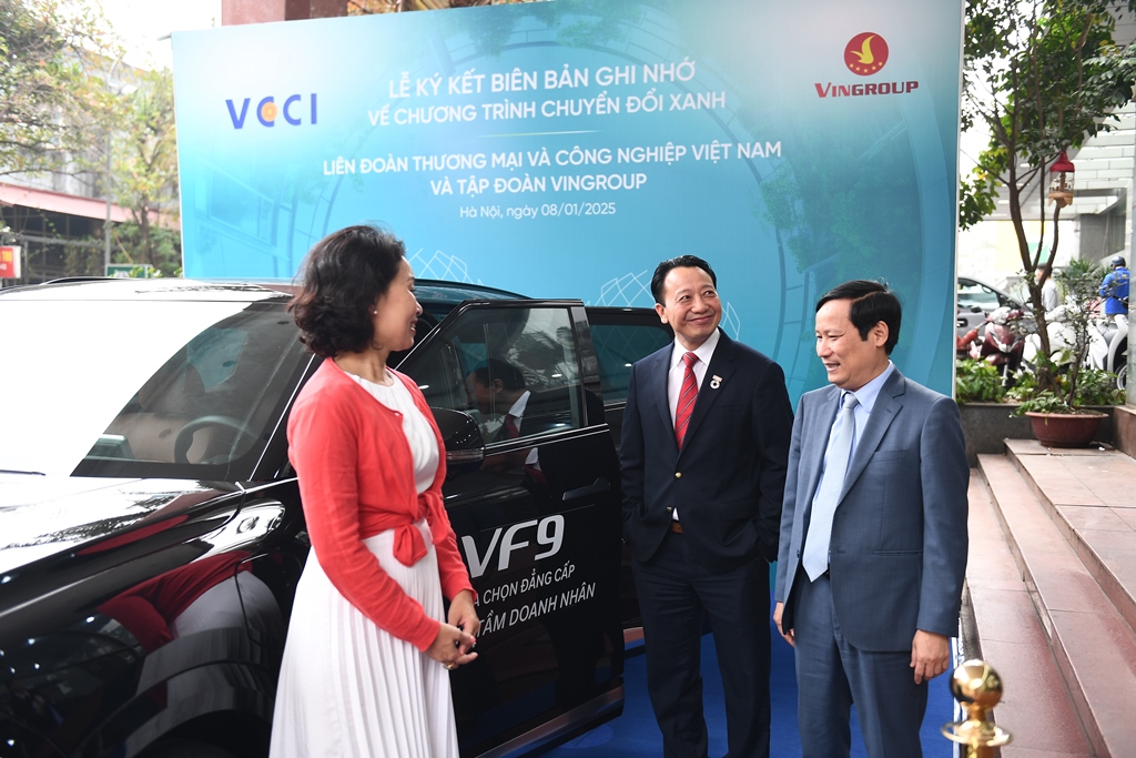 [VCCI - Vingroup] Lễ ký biên bản ghi nhớ hợp tác thúc đẩy chuyển đổi xanh và phát triển bền vững