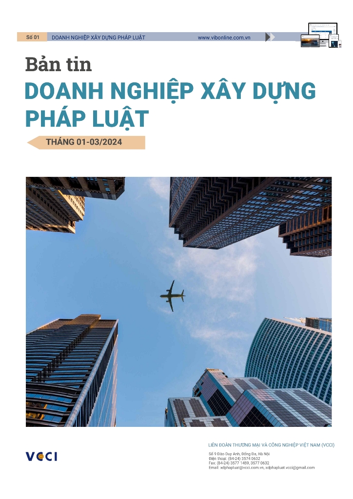 DOANH NGHIỆP XÂY DỰNG PHÁP LUẬT (SỐ THÁNG 01 – 03/2024)