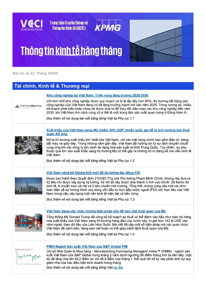 Bản tin VCCI - KMPG số 32