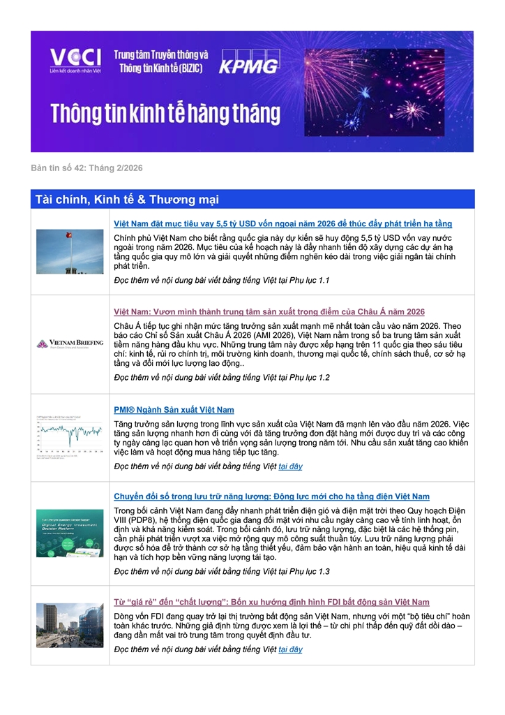 Bản tin VCCI - KMPG số 42